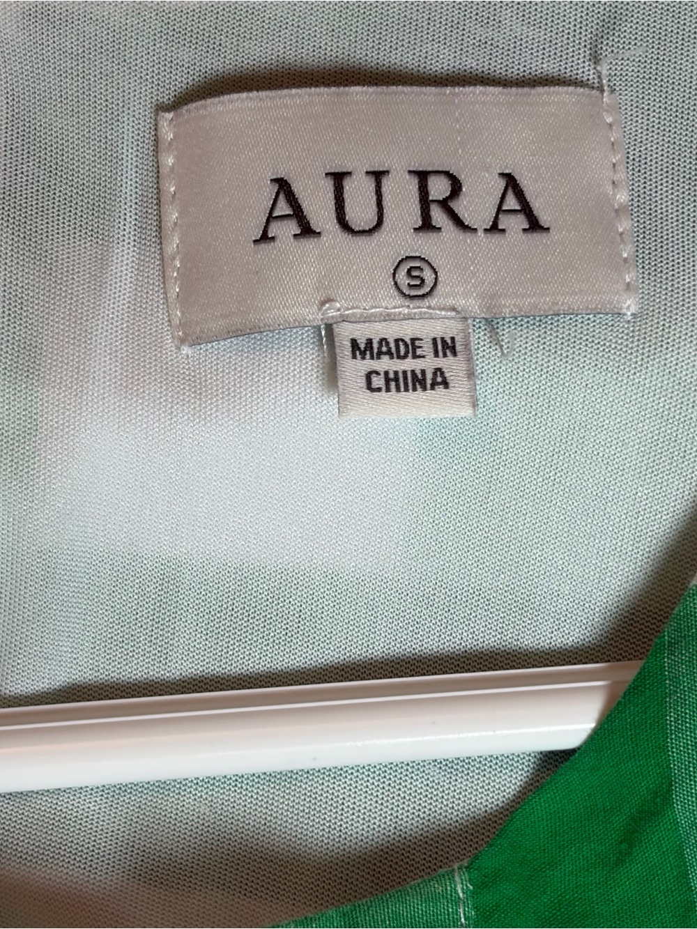 Gingham Dress Size Small Green Pink White Cotton Fit & Flare Preppy Summer Aura - Picture 3 of 8